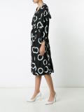 printed belt dress