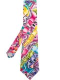 abstract print tie