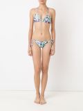 zebra print triangle bikini set