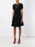 lace detail cropped T-shirt