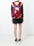 abstract print large backpack
