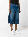 cropped denim trousers 