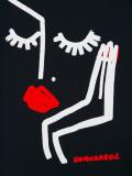 face print T-shirt