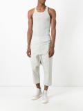drop-crotch cropped trousers