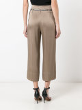 belted cropped trousers 