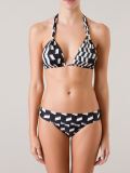 print halterneck bikini