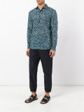 floral dots print shirt