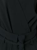 V-neck belted jumpsuit