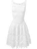 zig-zag flared dress