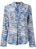 V-neck printed blouse 