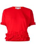 frill trimmed T-shirt