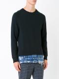 layered detail sweatshirt