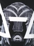 mask print T-shirt