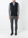 buttoned knit gilet
