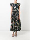 printed flared dress