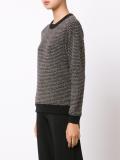 round neck striped jumper