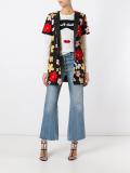flower embroidered shortsleeved jacket