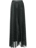 pleated maxi skirt
