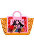 floral motif tote bag 