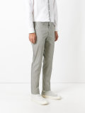 tailored stripe slim trousers