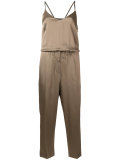 drawstring cropped playsuit