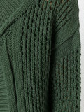 open-knit cardigan