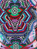 geometric print bodycon shift dress