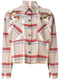 bird shoulder frayed shirt 