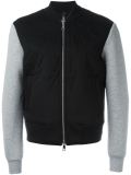 zipped varsity jacket