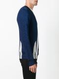 Tiger Flash lamé V-neck jumper