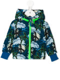 tropical print rain jacket 