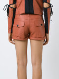 leather shorts