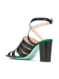 strappy block heel sandals 
