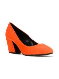 curved heel pumps