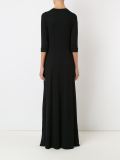 v-neck long dress