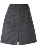 plaid A-line skirt