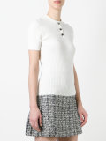 ribbed detail knitted top 