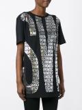 metallic logo print T-shirt