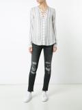lace up blouse