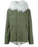 MR & MRS Italy FOXANDRACCOONFURLINEDJACKET1 GREENWHITE ??? ???