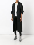 pointed lapels shift coat