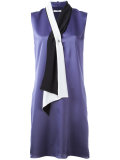 scarf neckline dress