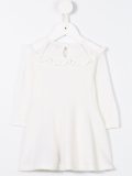 frilled knit dress
