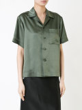 satin shortsleeved shirt 