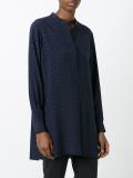 bird print shirt dress