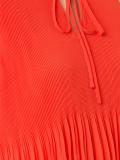 high neck ruffled blouse