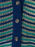 striped buttoned cardigan