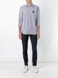 striped button down shirt