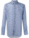 floral print slim-fit shirt