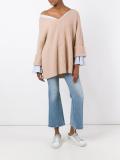 flared sleeve jumper 